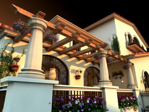 Villa 3D Model