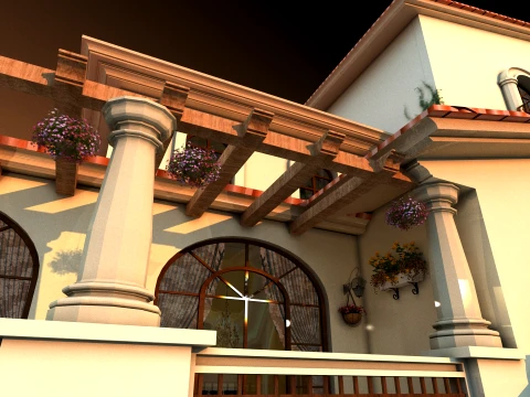 Villa 3D Model
