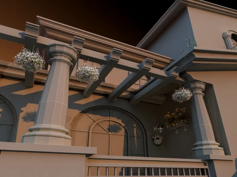 Villa 3D Model