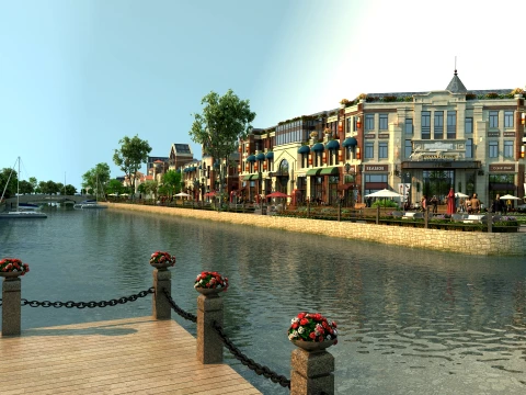Commercial street 3D Model