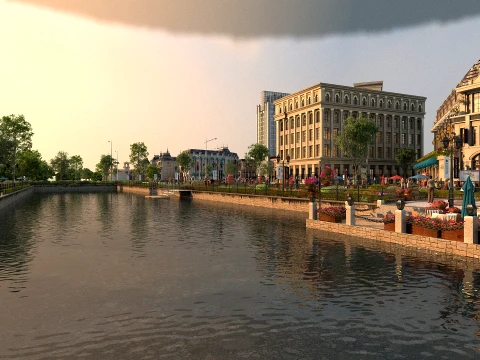 Commercial street 3D Model