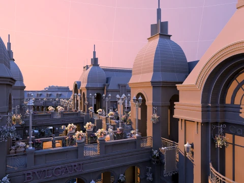 Commercial street 3D Model