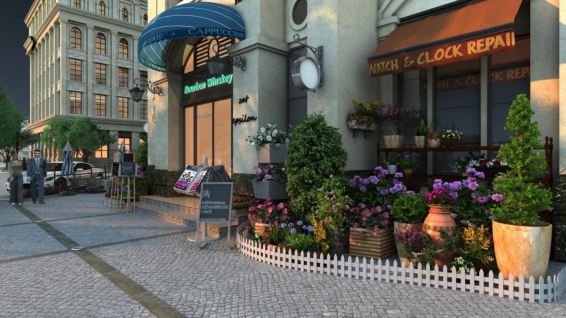 Urban architecture 3D Model .c4d .max .obj .3ds .fbx .stl .blend 
