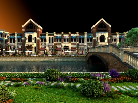 Commercial street 3D Model