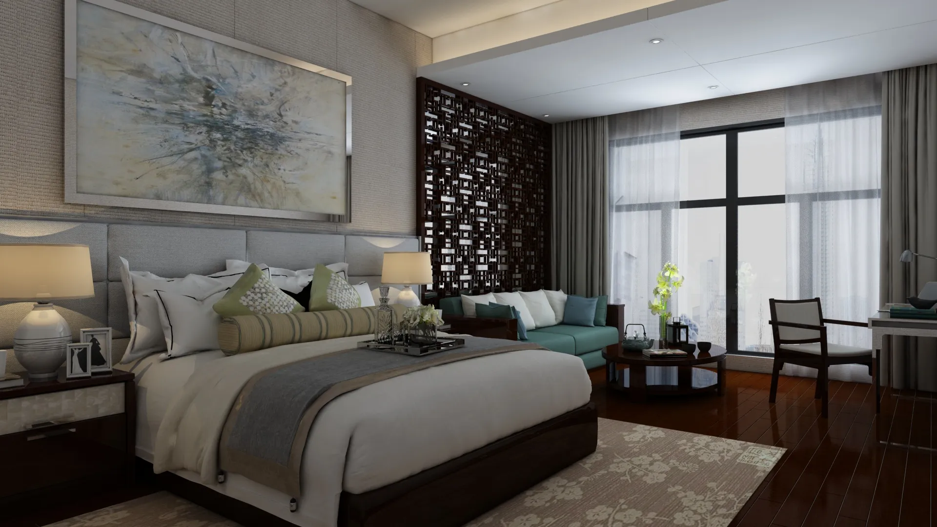 Bedroom 3D Model .c4d .max .obj .3ds .fbx .stl .blend 