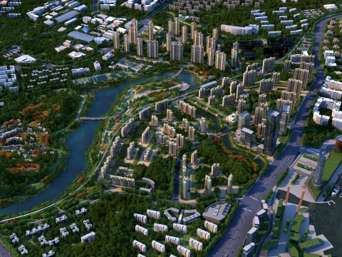 Urban architecture 3Dモデル