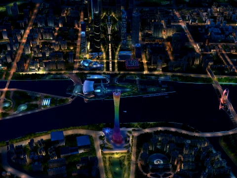Canton Tower 3Dモデル