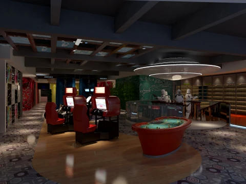 Recreation room Modello 3D