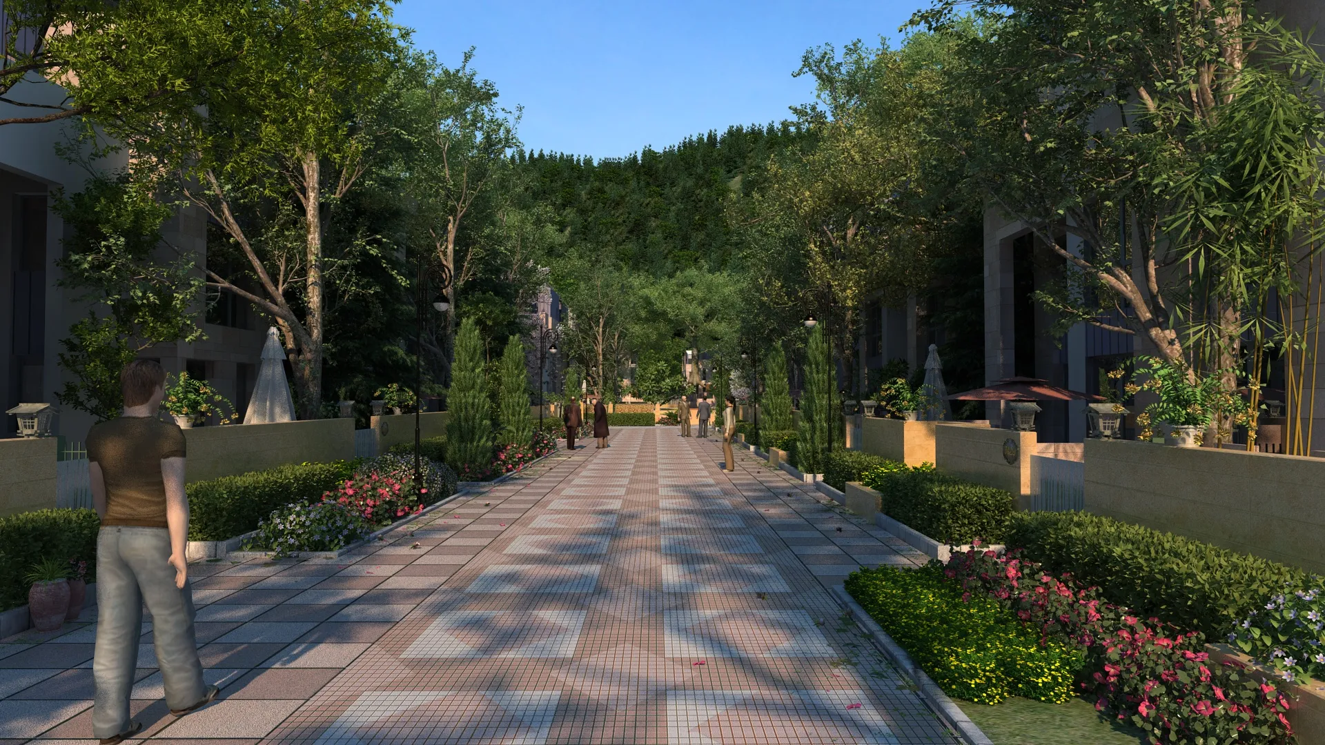 Urban architecture 3D Model .c4d .max .obj .3ds .fbx .stl .blend 