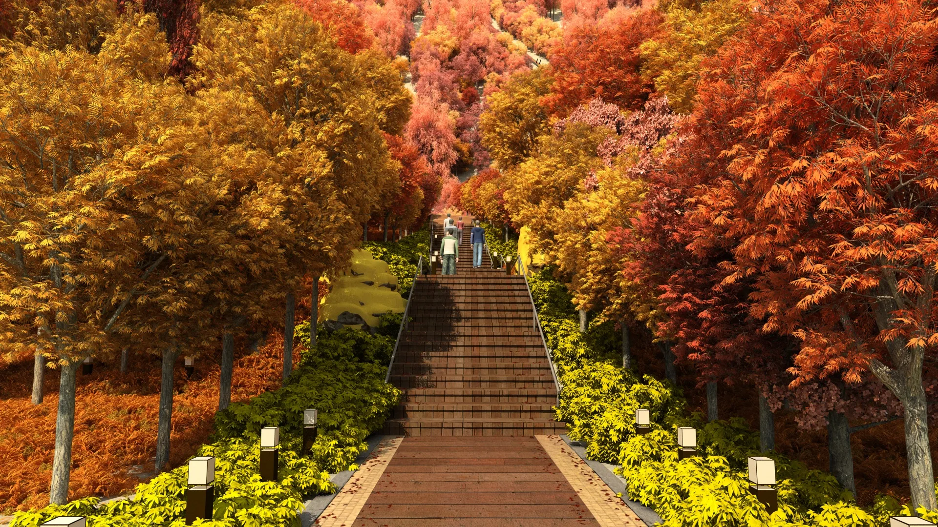 Park 3D Model .c4d .max .obj .3ds .fbx .stl .blend 