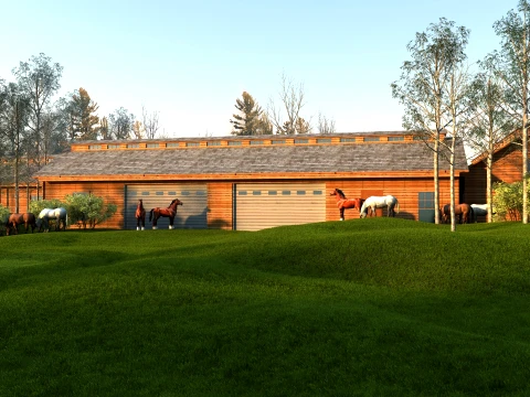 Horse ranch 3Dモデル