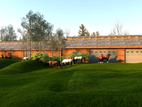 Horse ranch 3D Model