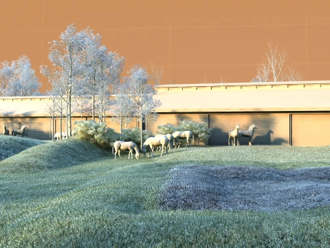 Horse ranch 3D Model