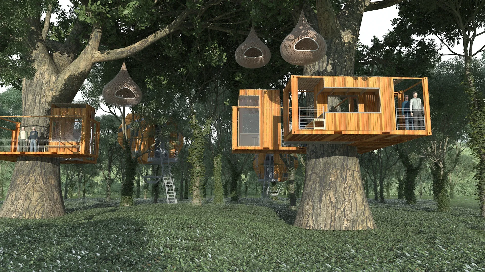 Treehouse 3D Model .c4d .max .obj .3ds .fbx .stl .blend 