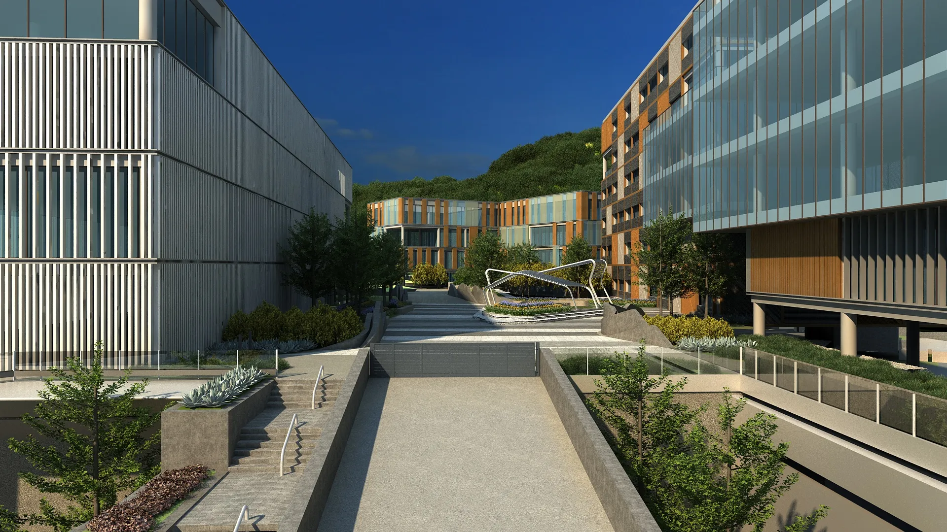 Park 3D Model .c4d .max .obj .3ds .fbx .stl .blend 