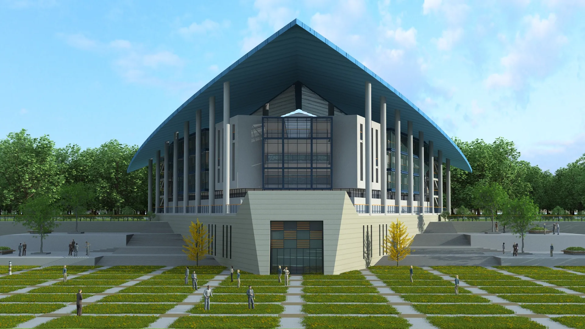 Park 3D Model .c4d .max .obj .3ds .fbx .stl .blend