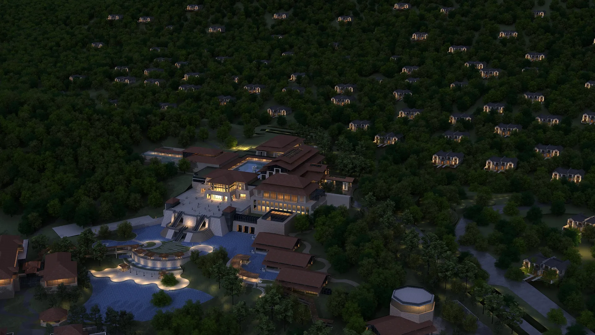 Hot spring 3D Model .c4d .max .obj .3ds .fbx .stl .blend 