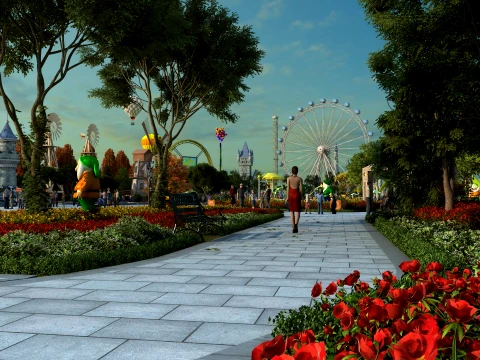 Amusement park 3Dモデル