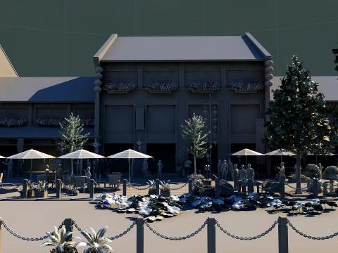 Commercial street 3D Model