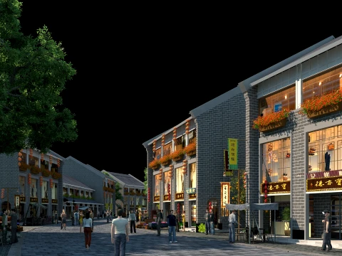 Commercial street 3Dモデル