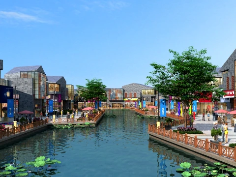 Commercial street 3Dモデル