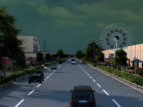 Town 3D Model