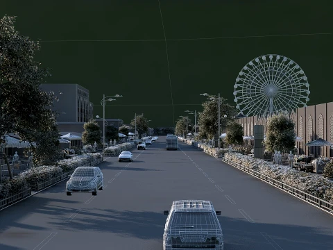 Town 3D Model