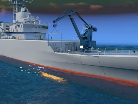 Warship 3Dモデル