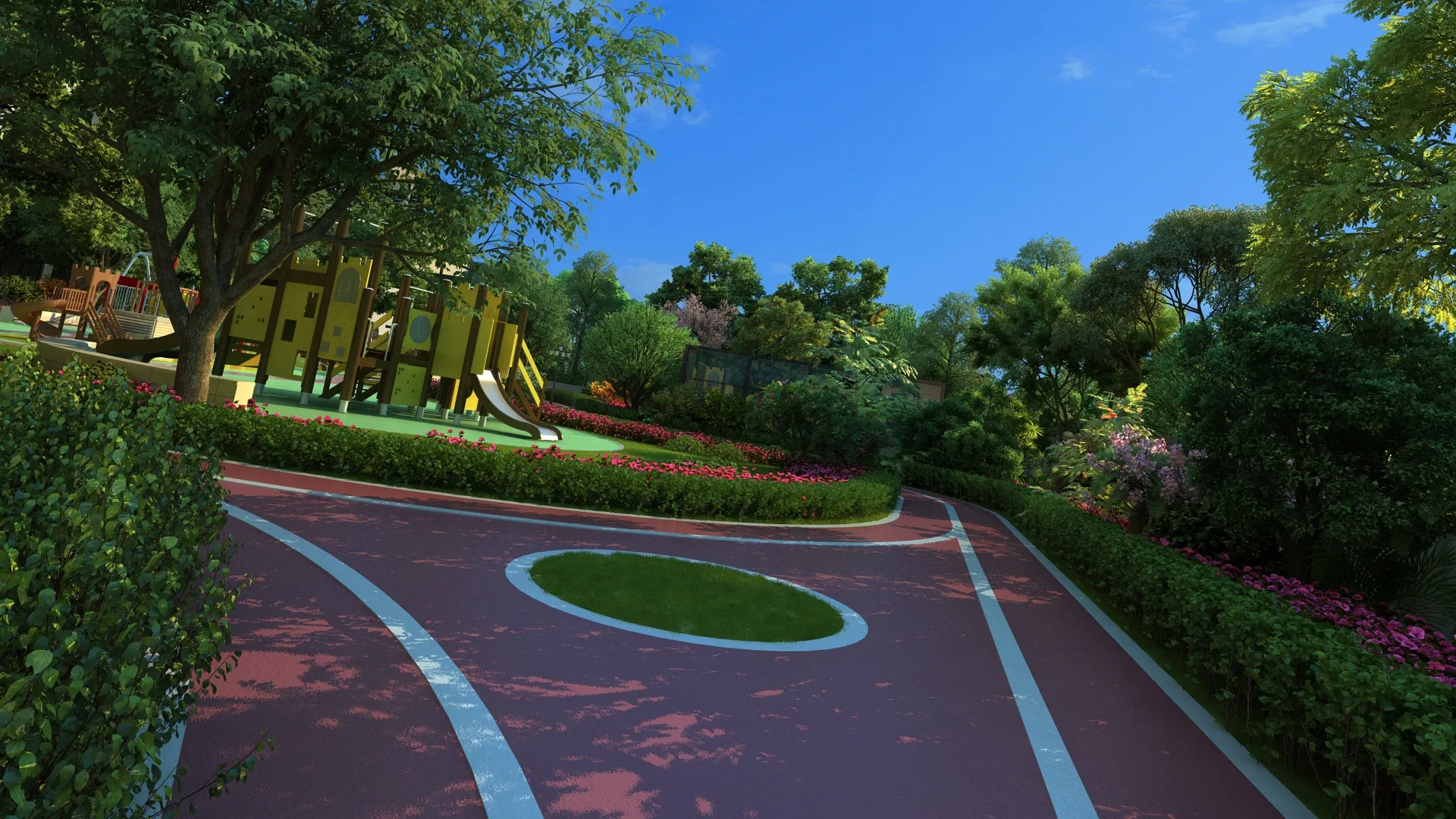 Park 3D Model .c4d .max .obj .3ds .fbx .stl .blend