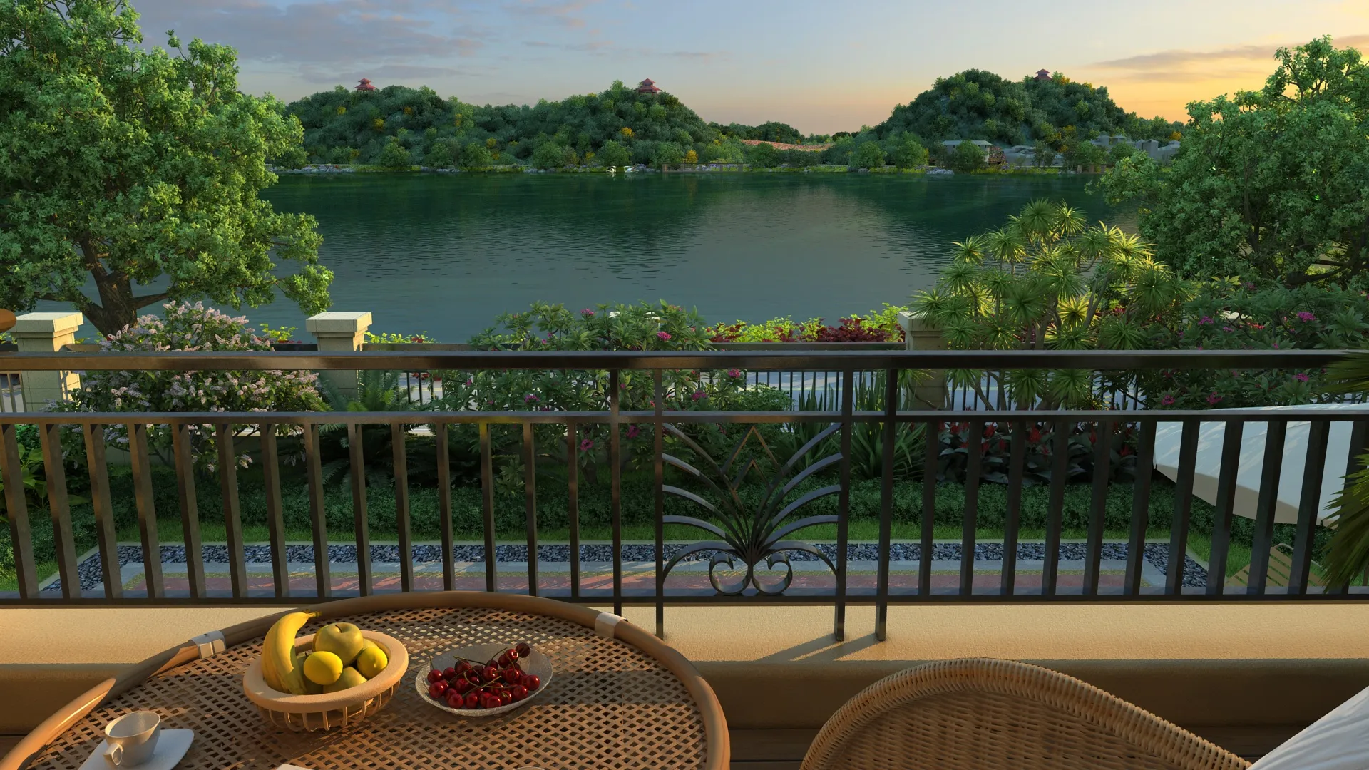 Balcony 3D Model .c4d .max .obj .3ds .fbx .stl .blend 