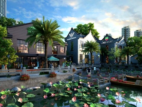 Commercial street 3D Model