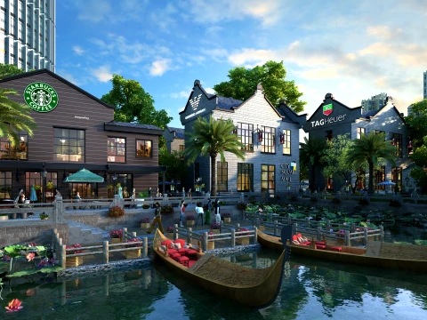 Commercial street 3D Model