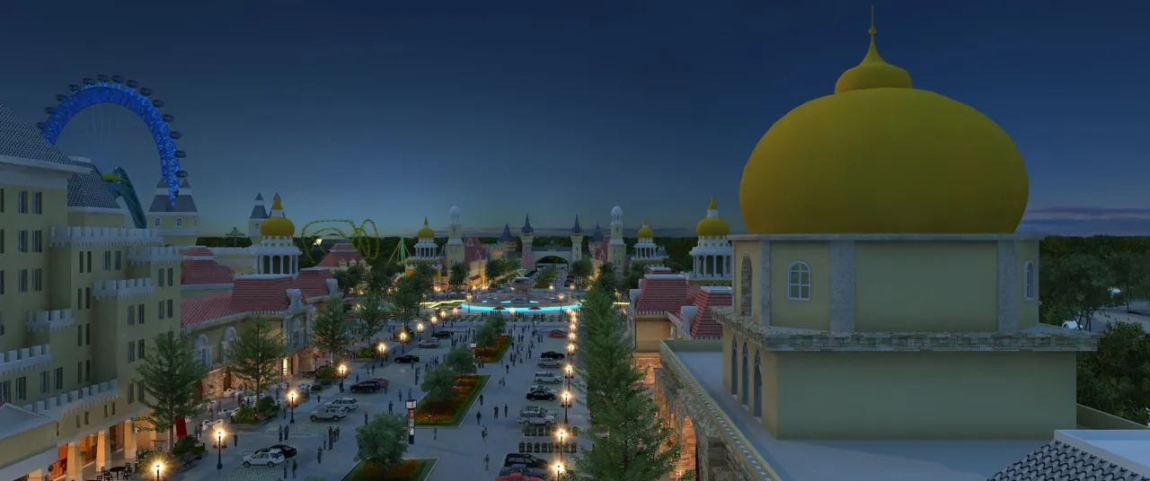 Amusement park 3D Model .c4d .max .obj .3ds .fbx .stl .blend 