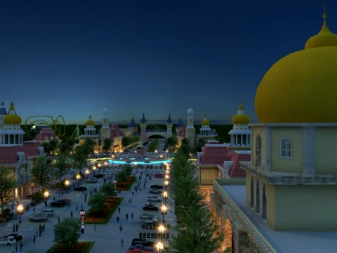 Amusement park 3D Modell