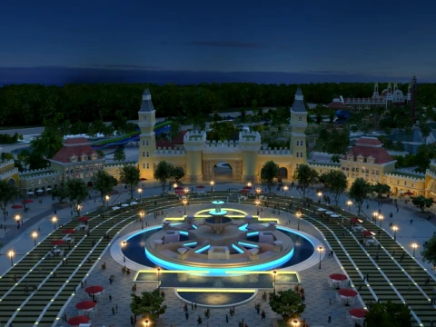 Amusement park 3D Model