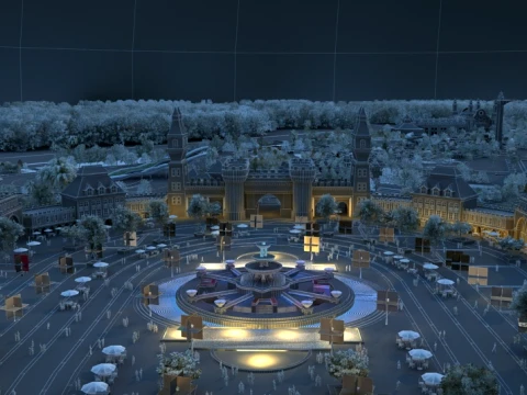 Amusement park 3D Model
