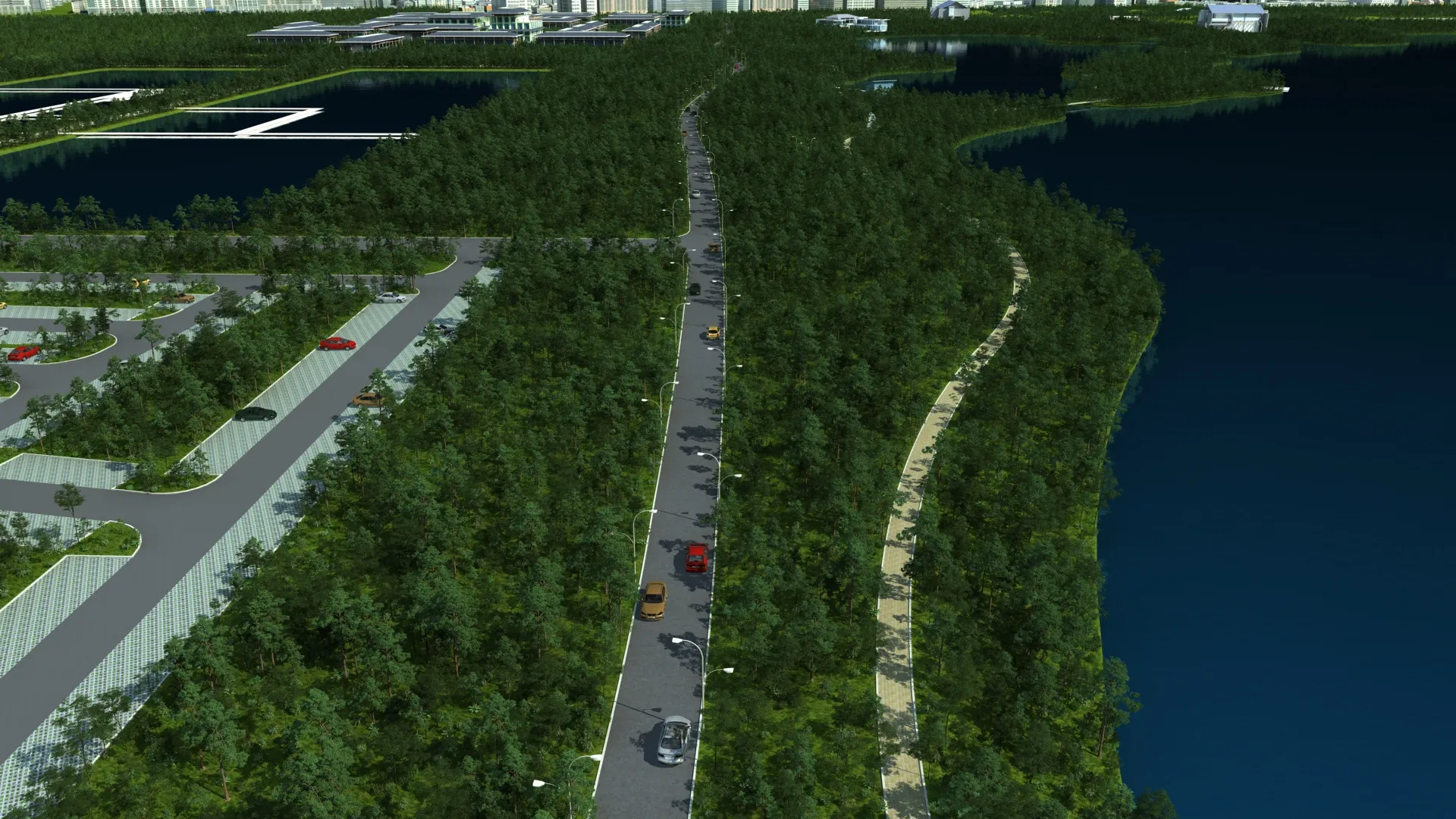 Highway 3D Model .c4d .max .obj .3ds .fbx .stl .blend 