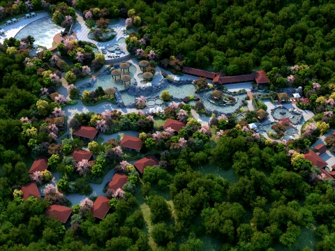 Hot spring 3D Model