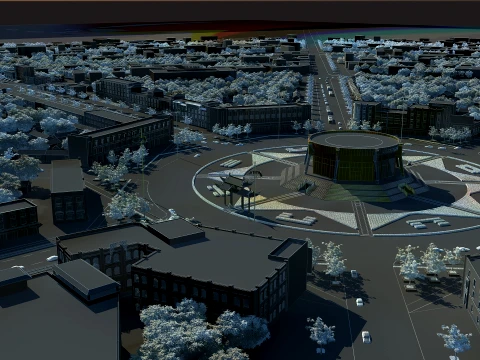 Bagua City 3D Model