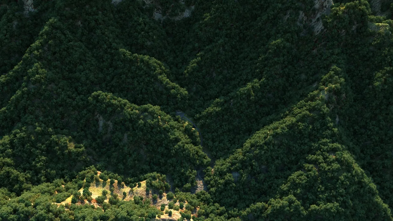 Mountain 3D Model .c4d .max .obj .3ds .fbx .stl .blend 