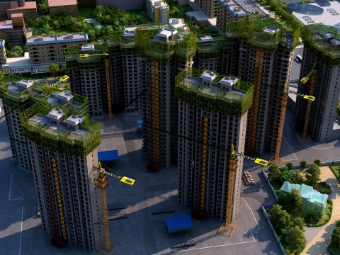 Build buildings 3D Model
