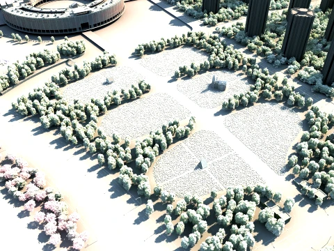Flower bed 3D Model