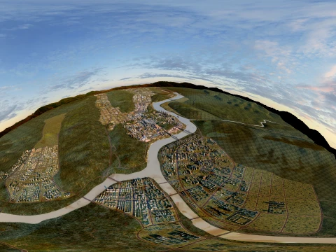 Urban architecture 3D Model