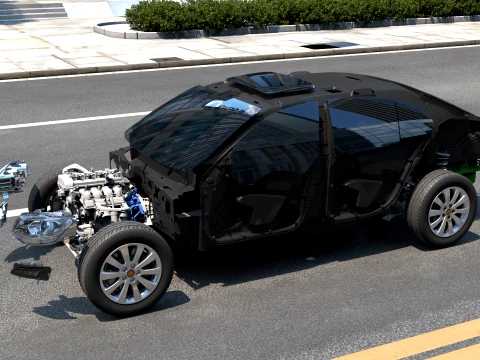 HongQiH7 3D Model