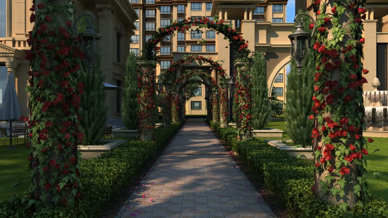 Urban architecture 3D Model .c4d .max .obj .3ds .fbx .stl .blend 