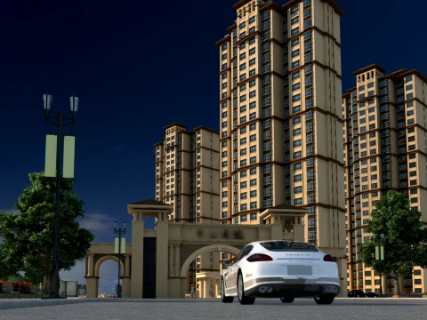 Urban architecture 3D Model