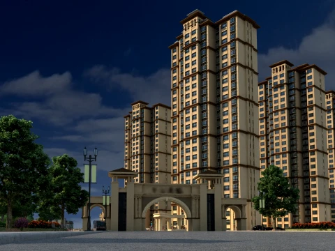 Urban architecture 3D Model