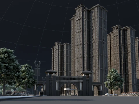 Urban architecture 3D Model