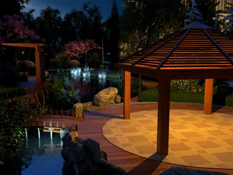 City nightscape 3D Model