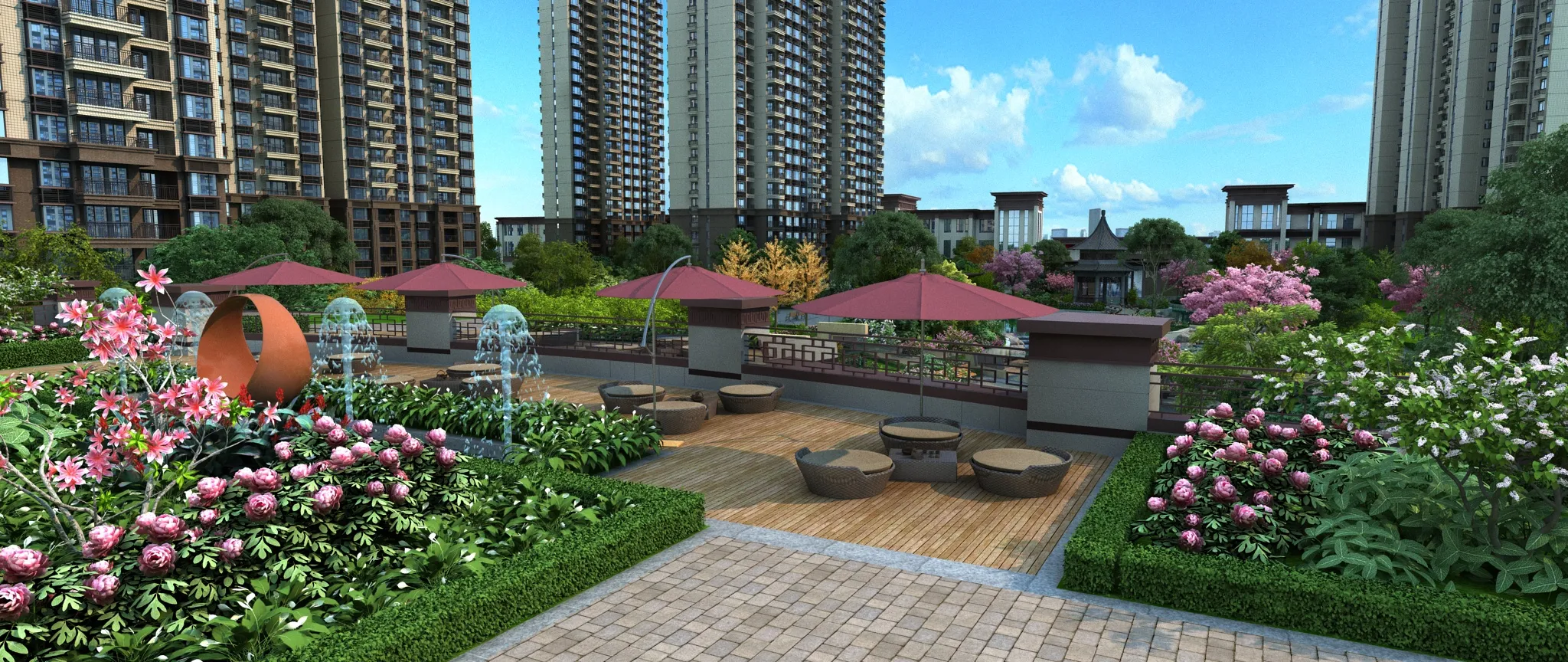 Urban architecture 3D Model .c4d .max .obj .3ds .fbx .stl .blend 